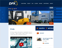 Tablet Screenshot of dfk.cz