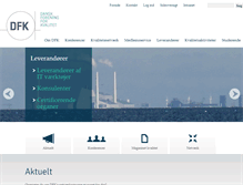 Tablet Screenshot of dfk.dk