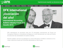 Tablet Screenshot of dfk.com.mx